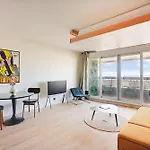Studio refait à neuf avec balcon et vue sur la Seine - bail mobilité