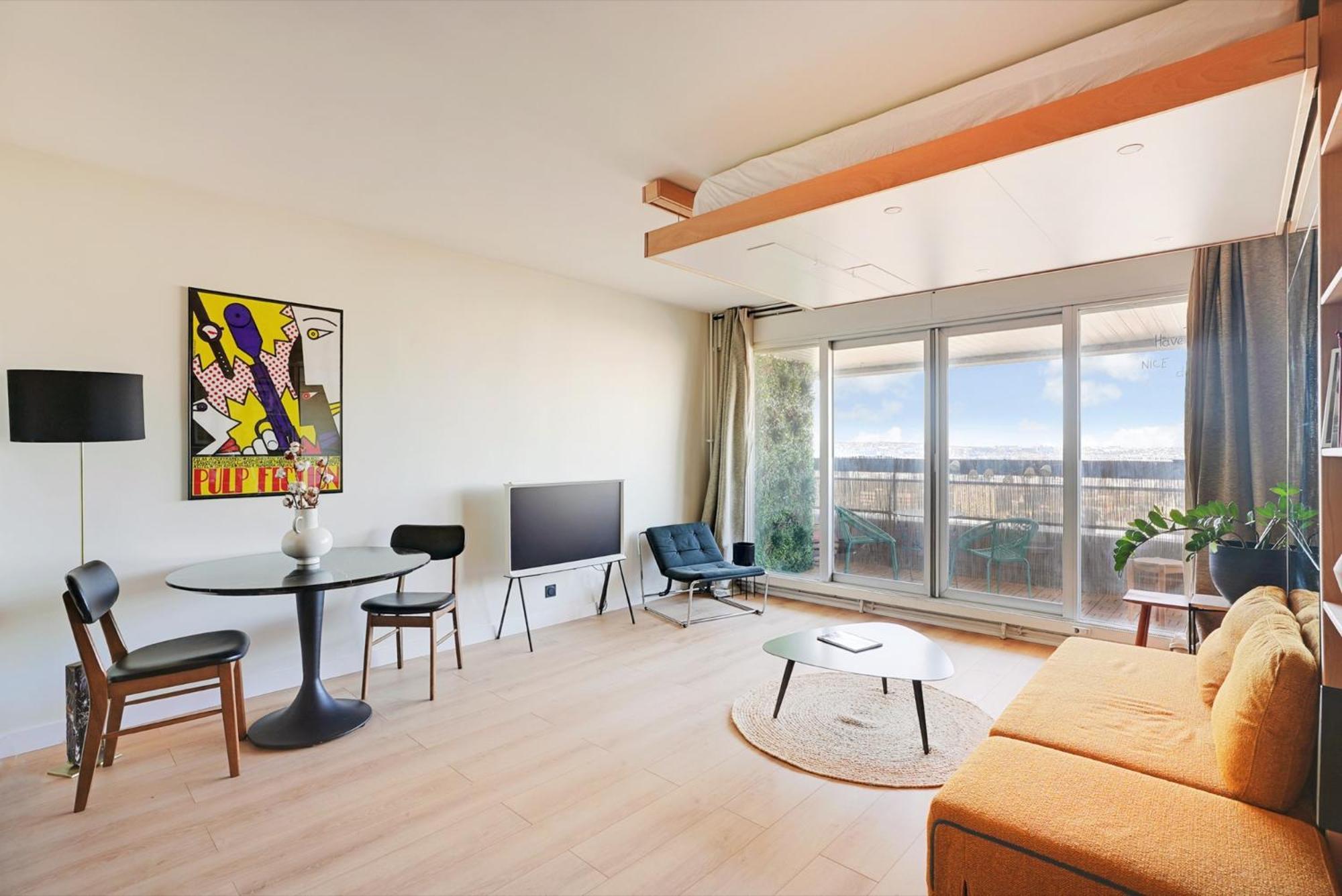 Refait A Neuf Avec Balcon Et Vue Sur La Seine - Bail Mobilite Appartamento Parigi